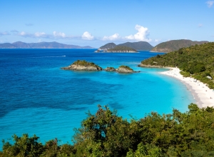 Overlook of Trunk Bay on St. John