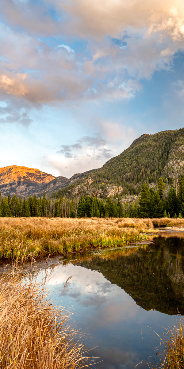 East Meadow Sunset - Rocky Mountain National Park (Center)