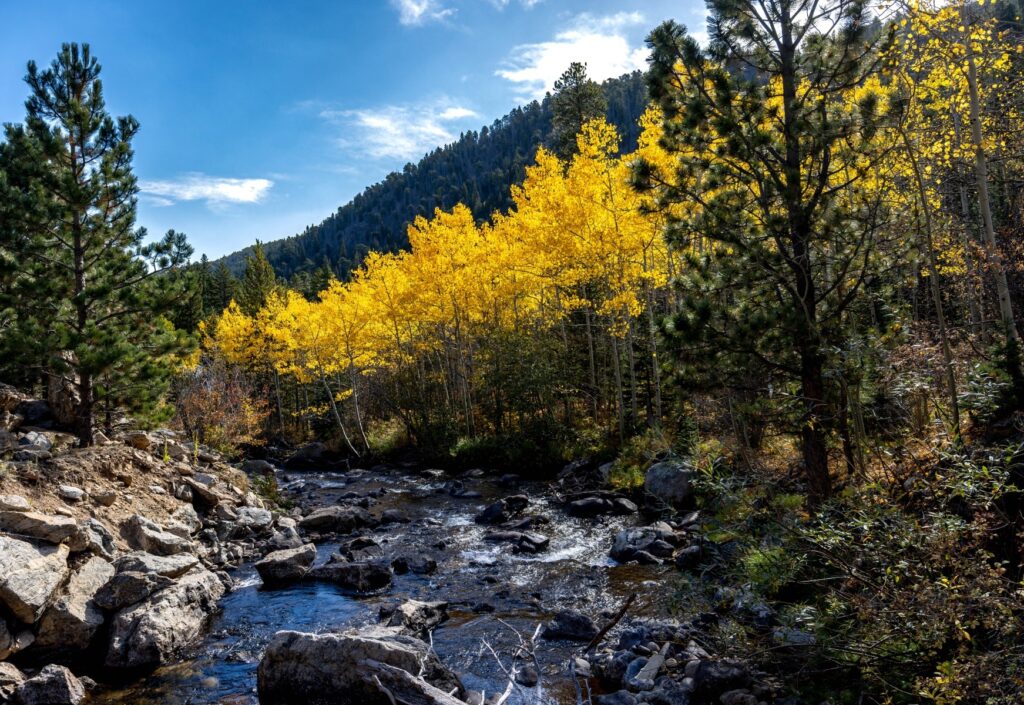 Outside Rocy Scenic Colorado Drive Outside Rocky Mountain National Park - Messin ...